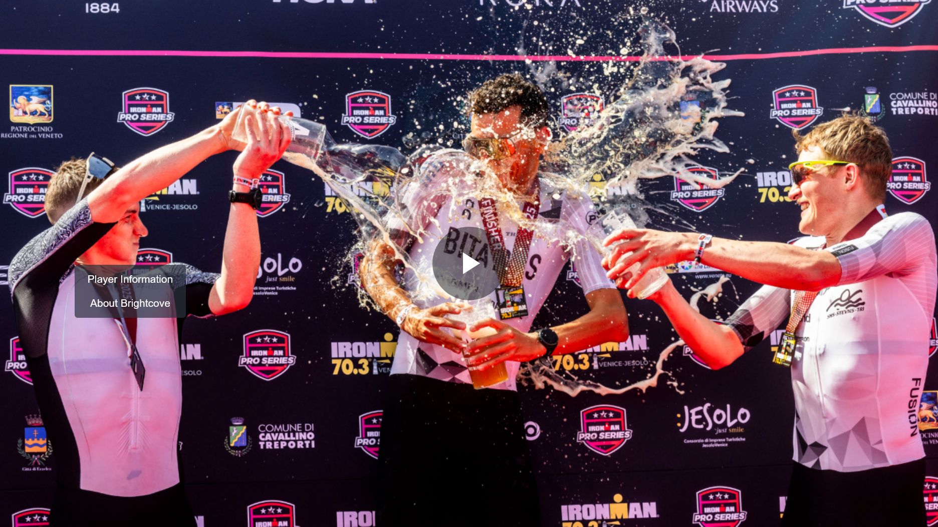 Mens podium IRONMAN 70.3 Venice-Jesolo