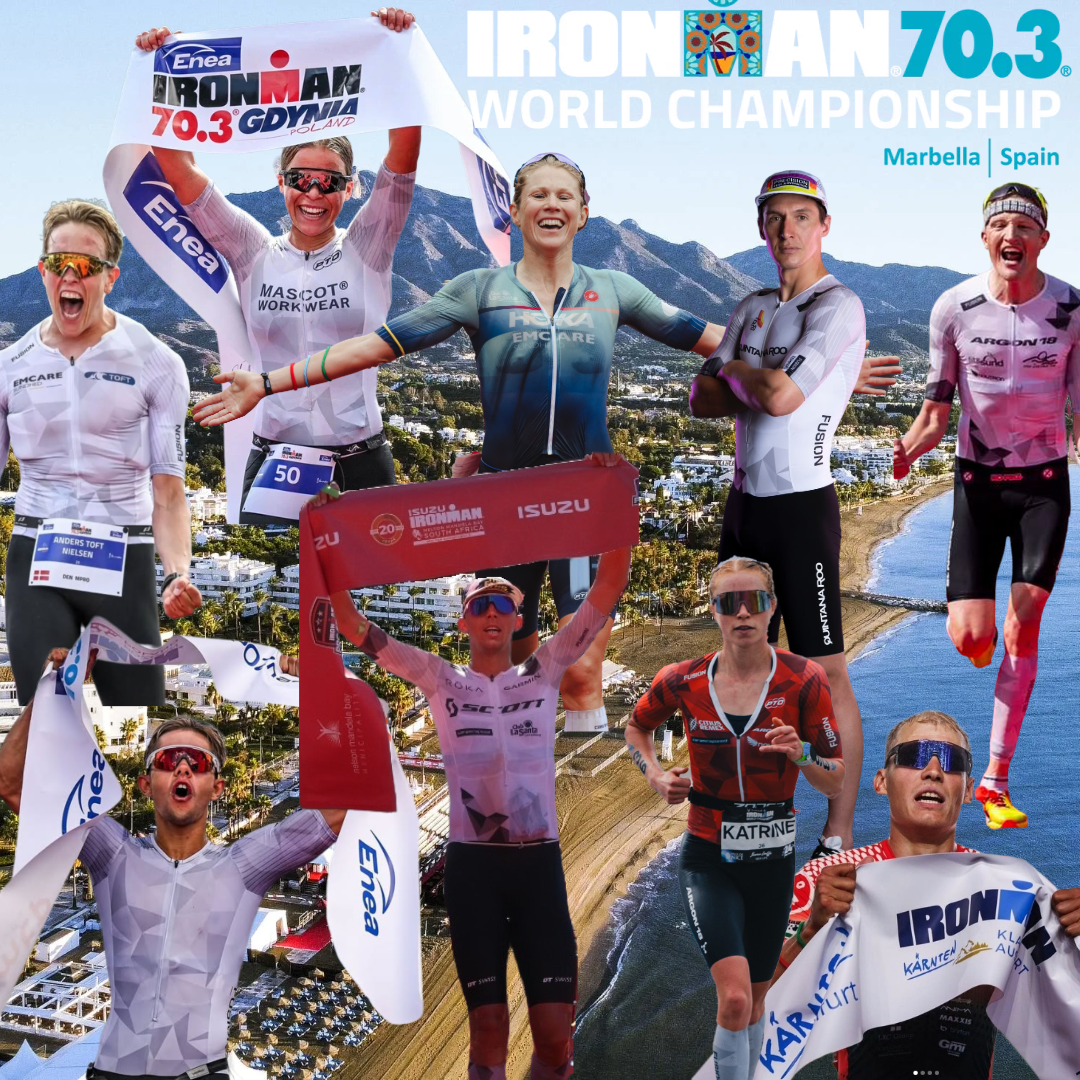 IRONMAN 70.3 Marbella 2025(1) Her løbers der koncentreret ud af skiftezonen (Foto: Fotografen)